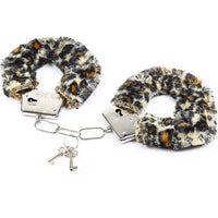 OHMAMA FETISH - MANETTE IN METALLO CON PELO DI TIGRE