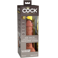 KING COCK - VIBRATORE DILDO REALISTICO ELITE E SILICONE 15,2 CM CANDY