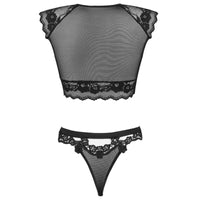 LIVCO CORSETTI FASHION - TIMOSAN LC 90631 REGGISENO + SLIP NERO S/M