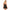 SUBBLIME - BABYDOLL CON STAMPA FLOREALE NERO SOTTOPETTO L/XL