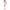 SUBBLIME - 951818 Bodystocking a rete con motivo a rose bianche, senza cavallo, taglia unica