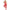 SUBBLIME - 952372 Bodystocking senza cavallo in rete e pizzo con collo alto, rosso, taglia unica