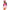 LEG AVENUE - BODY IN VELLUTO ROSA CON ORSO M