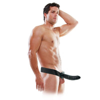 SERIE FETISH FANTASY - IMBRACATURA CAVA 19 CM NERA