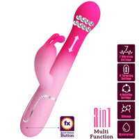 PRETTY LOVE - DEJON VIBRATORE CONIGLIO MULTIFUNZIONE 3 IN 1 ROSA