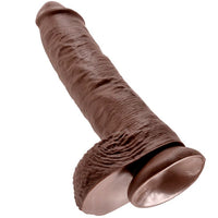 KING COCK - 10 PENI MARRONI REALISTICI 26,5 CM
