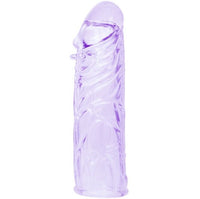 DANCE - GUAINA PER PENE IN SILICONE LILLA ADATTABILE 13 CM