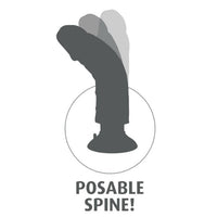 KING COCK - VIBRATORE DILDO 17,78 CM NATURALE