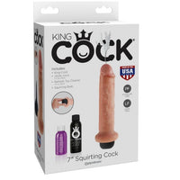 KING COCK - DILDO SQUIRTING 17,8 CM NATURALE