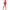 PASSION - BODYSTOCKING DONNA BS055 ROSSO TAGLIA UNICA